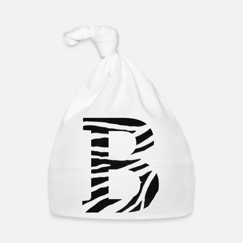 Buchstabe b Zebra Baby Bio-Mütze