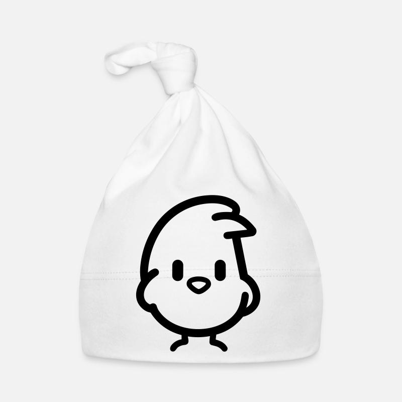 poussin - Bonnet bio Bébé - blanc
