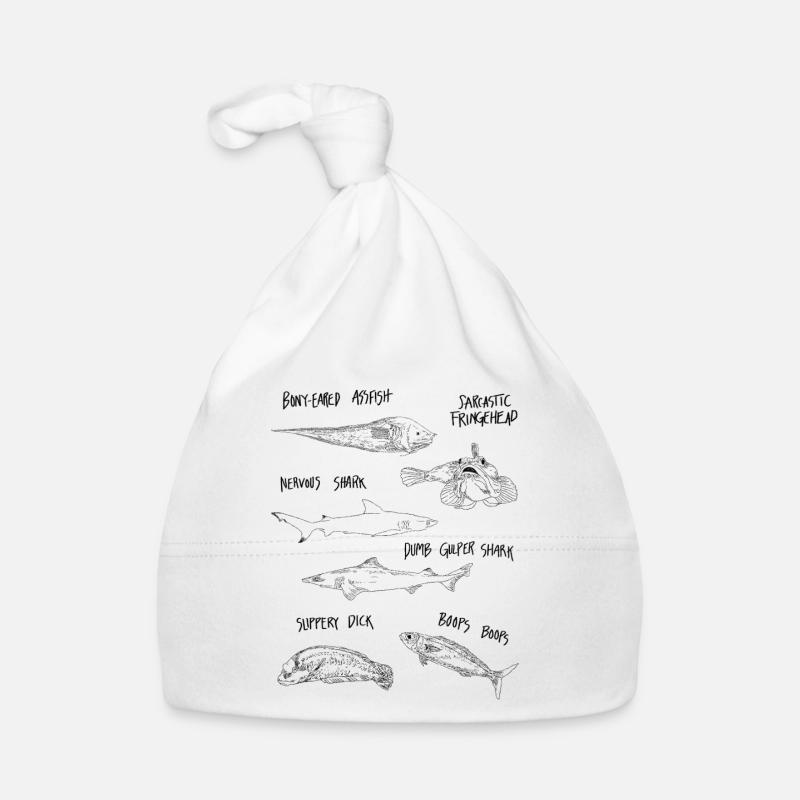 DRÔLE de POISSON Bonnet bio Bébé