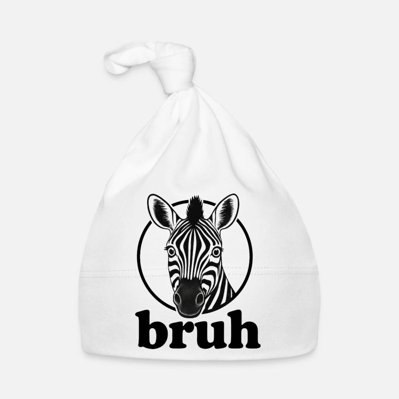 Funny Zebra Sarcastic Humor Internet Meme Organic Baby Cap