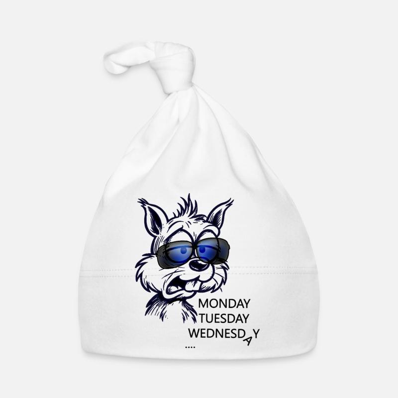 Dog with glasses doesn't feel like the week Organic Baby Cap