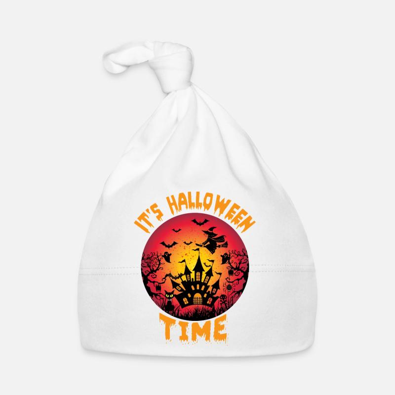 C’est l’heure d’Halloween Design Bonnet bio Bébé