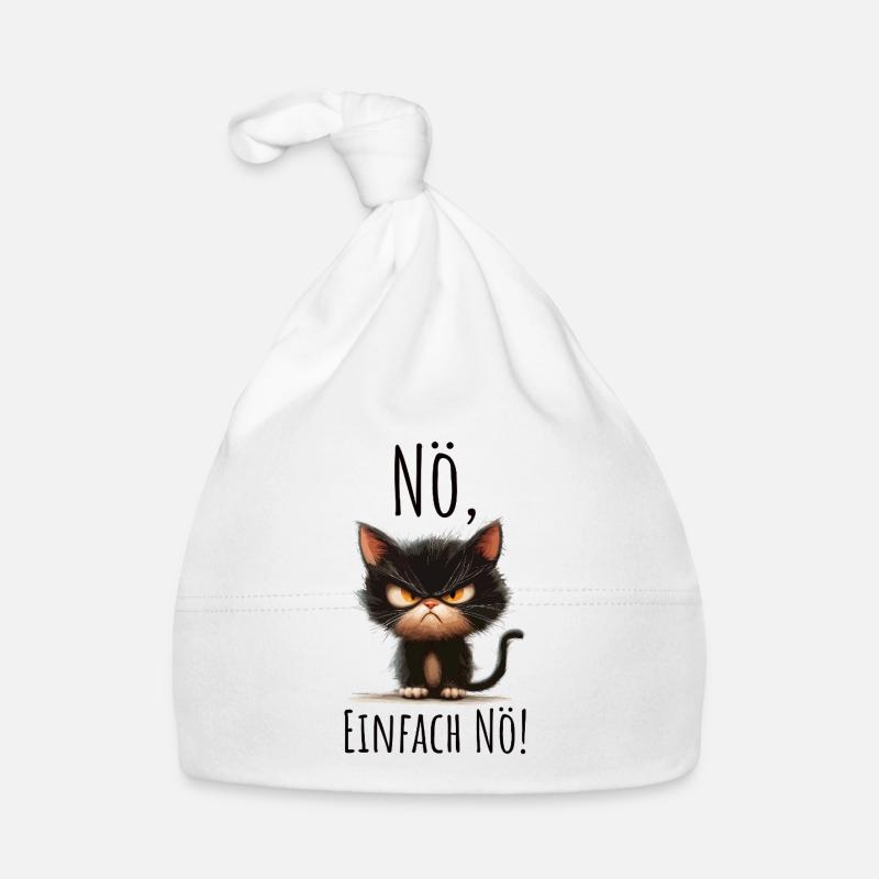 Nope statement just no Organic Baby Cap