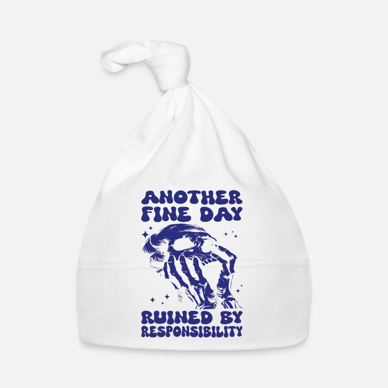 Skelett Schädel Responsibility Halloween Baby Bio-Mütze