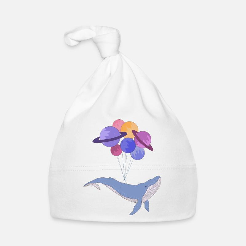 Baleine de l’espace Bonnet bio Bébé