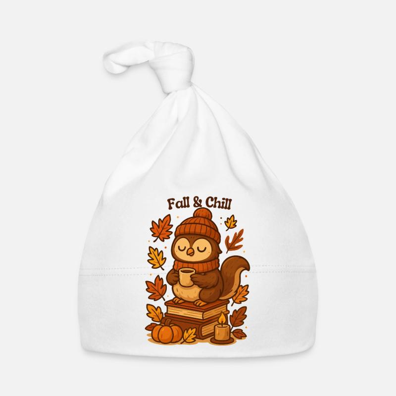 Fall & Chill Eulen Cozy Herbst fall autumn Baby Bio-Mütze
