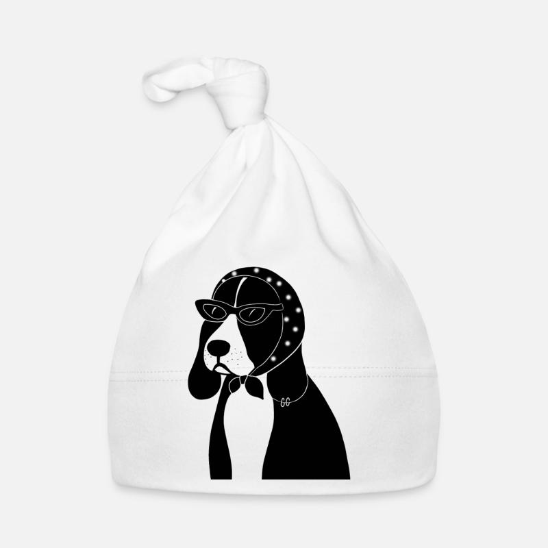 Beagle mit Stil Baby Bio-Mütze