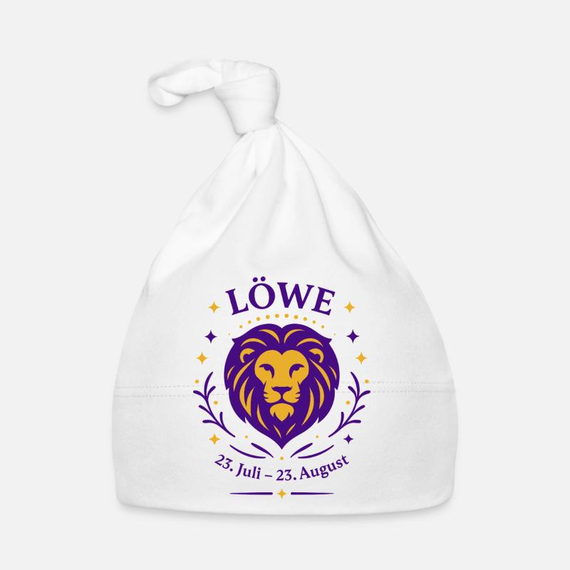Sternzeichen Löwe Baby Bio-Mütze