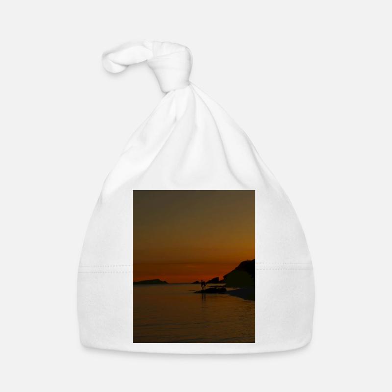 Coucher De Soleil, Silhouettes Bonnet bio Bébé