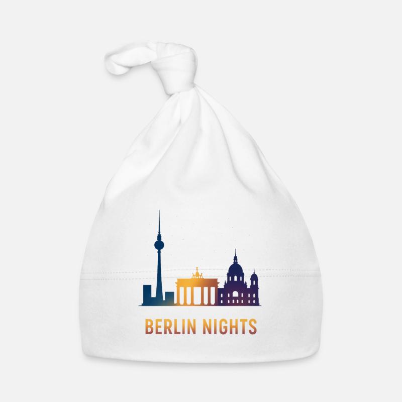 Skyline de la nuit de Berlin Bonnet bio Bébé