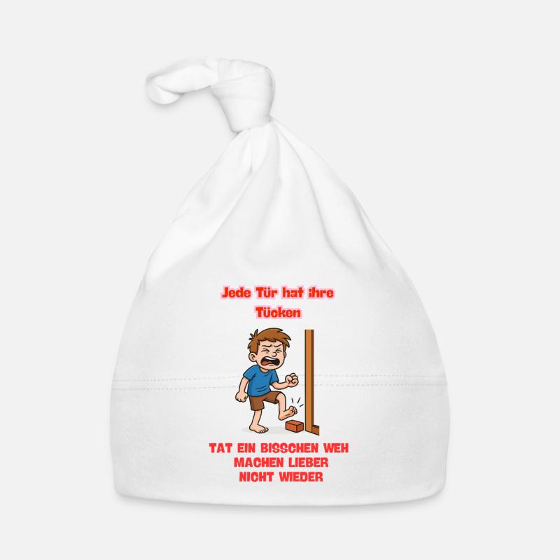Every door has its pitfalls Comic Illustration Organic Baby Cap