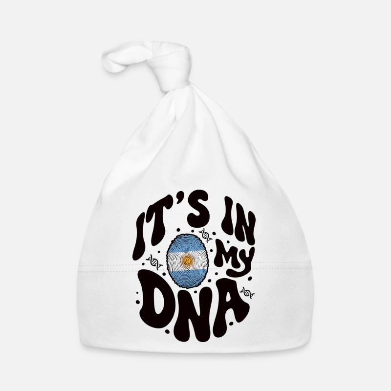 ADN argentin Drapeau argentin Hispanique Bonnet bio Bébé