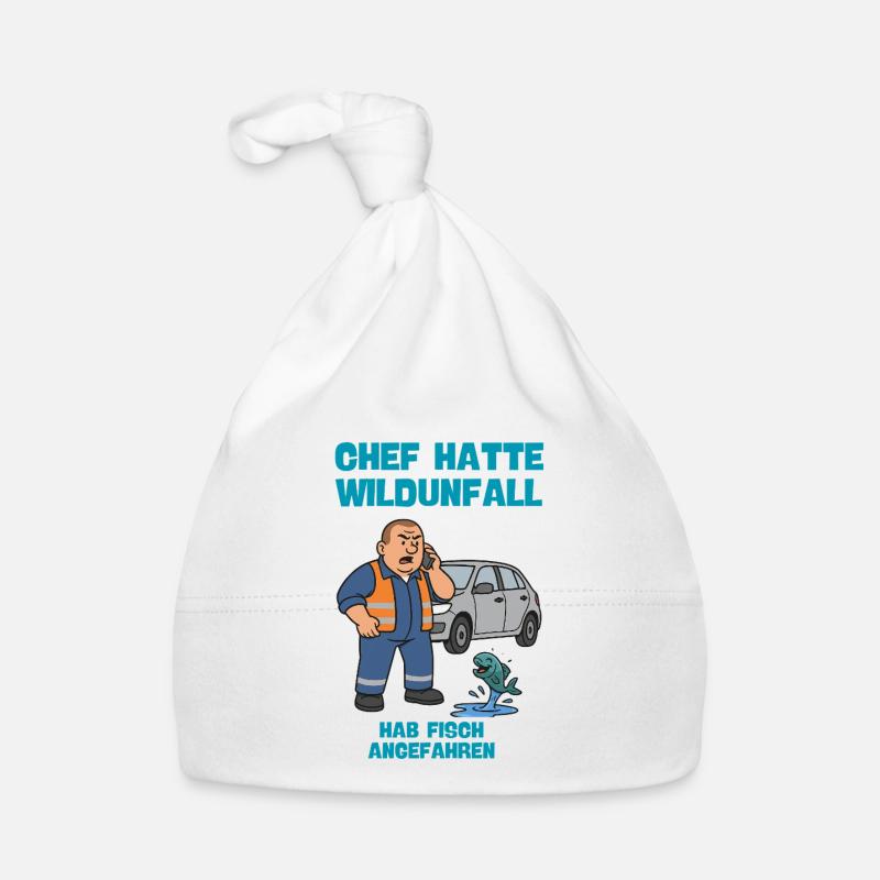 Chef Wildunfall mit Fisch  Baby Bio-Mütze