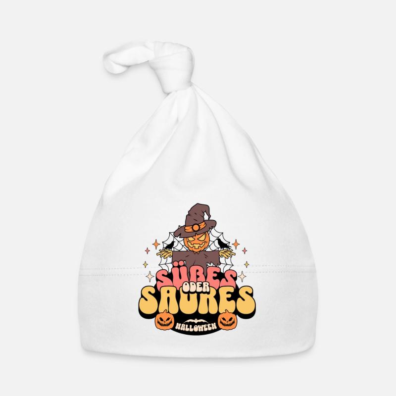 Süßes oder Saures - Baby Bio-Mütze - Weiß