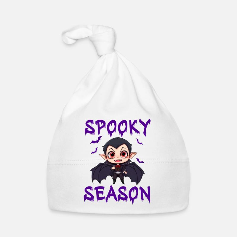 Vampire Halloween Dracula Bat Organic Baby Cap