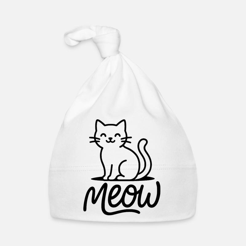 Meow Cat Organic Baby Cap