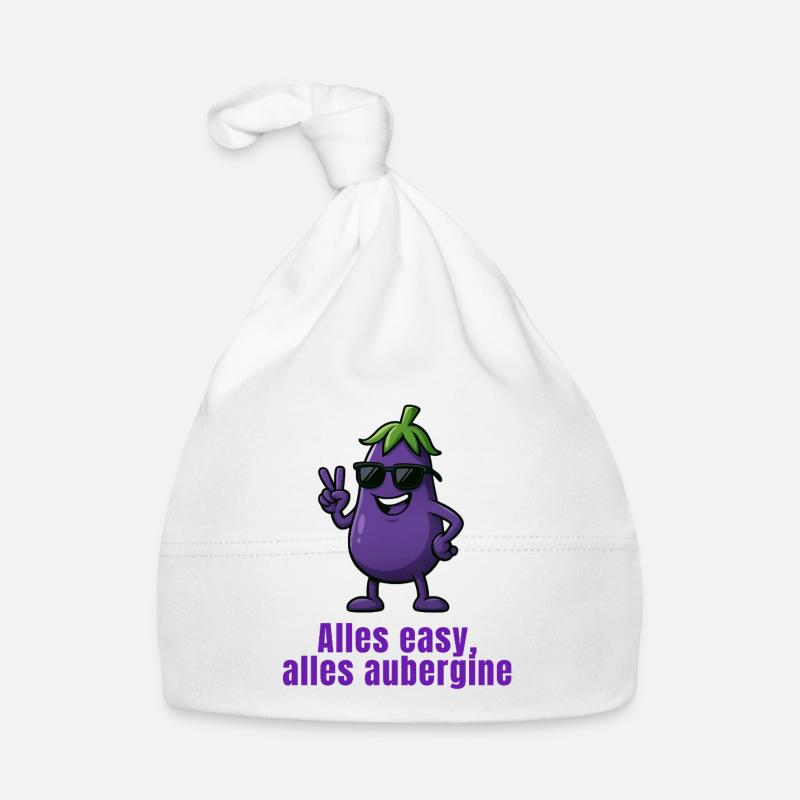 Aubergine - Everything easy Organic Baby Cap