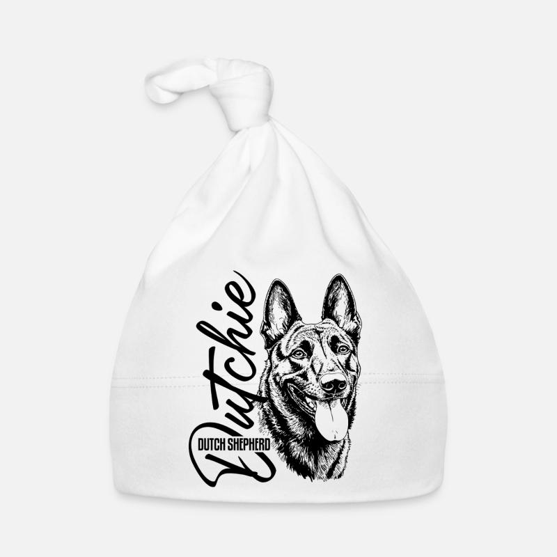 Dutchie - Holländischer Schäferhund Baby Bio-Mütze