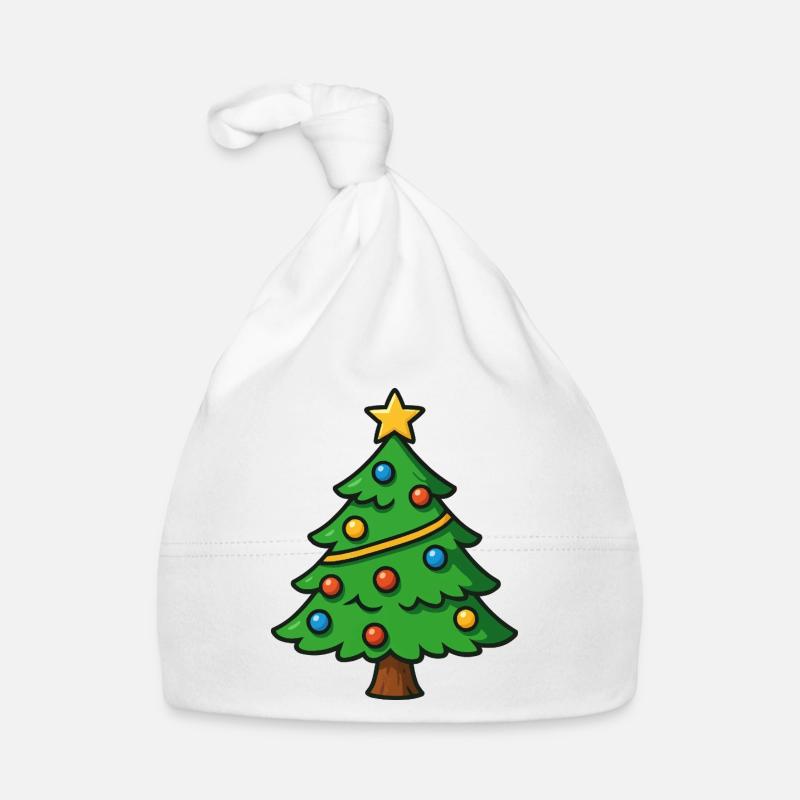 Arbre de Noël dessin animé Bonnet bio Bébé