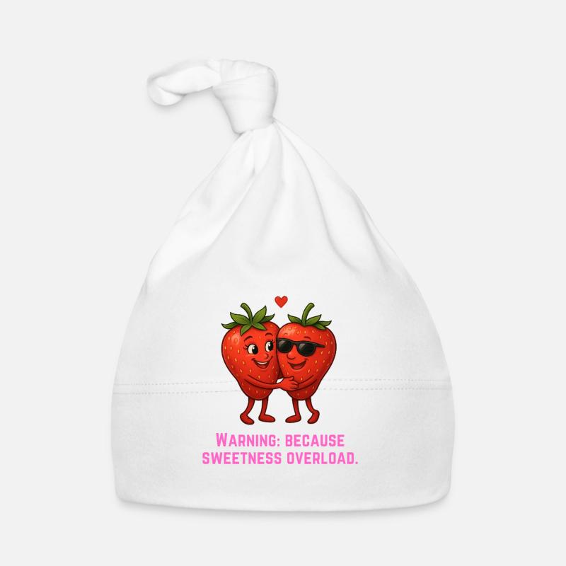 Strawberry Duo Cuddle Sugar Sweet Overload Organic Baby Cap