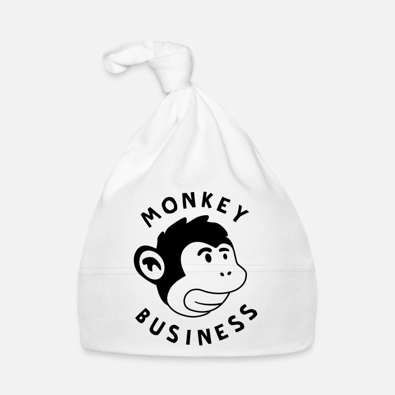 Monkey Business – Jungle de graffitis forts de singe Bonnet bio Bébé