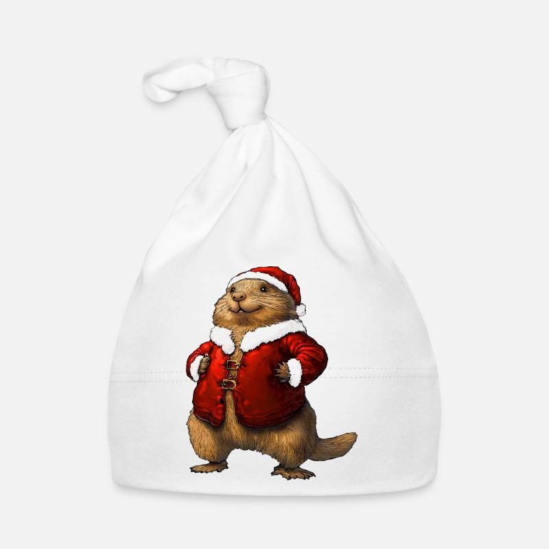 Noël Marmottes / Père Noël Bonnet bio Bébé