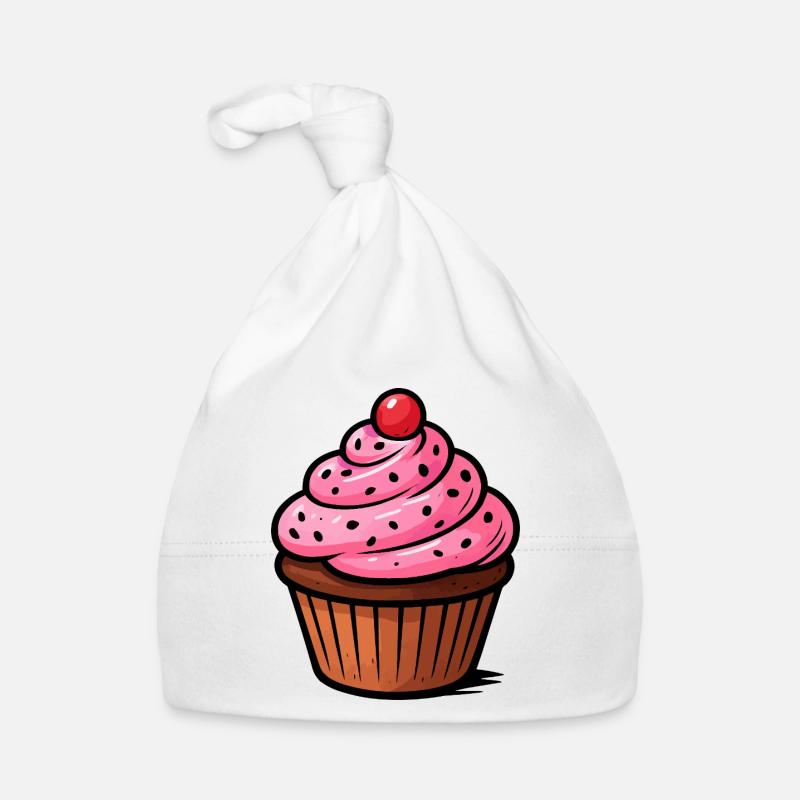 Pink Cupcake  Baby Bio-Mütze