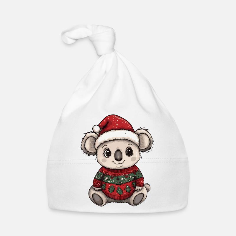 Noël de Noël avec les koalas Bonnet bio Bébé