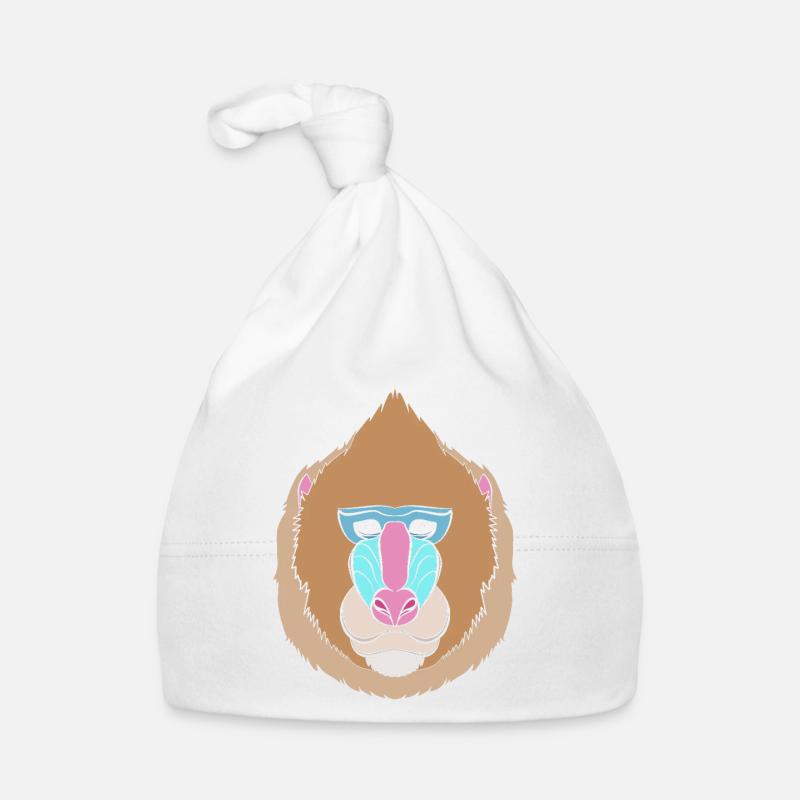 Baboon Baboon Primate Monkey Monkey Organic Baby Cap