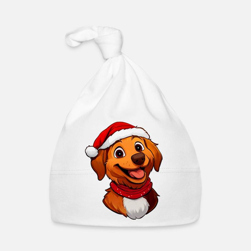 Hund Weihnachtsmann Baby Bio-Mütze