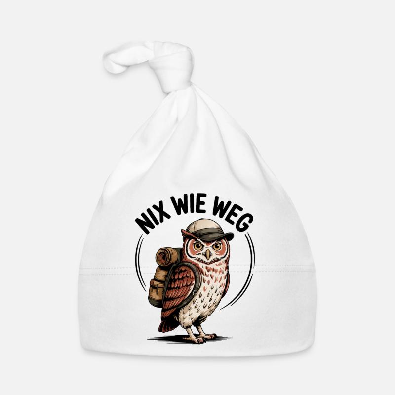 Hibou errant avec sac à dos Bonnet bio Bébé
