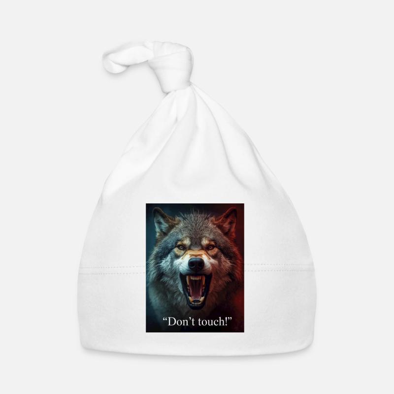 Wolf Attack Don't Touch Organic Baby Cap