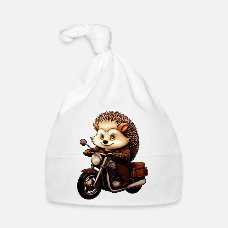 Motorrad Igel Baby Bio-Mütze
