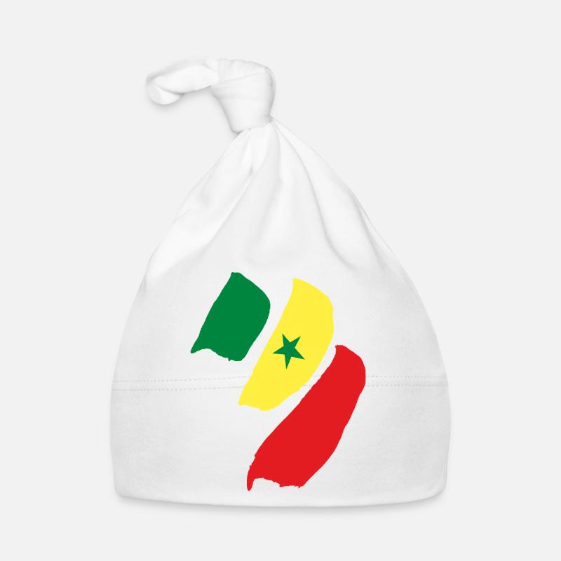Senegal Flagge Baby Bio-Mütze