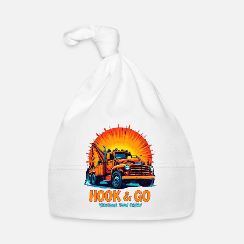 HOOK & GO – Équipe de remorquage vintage Bonnet bio Bébé
