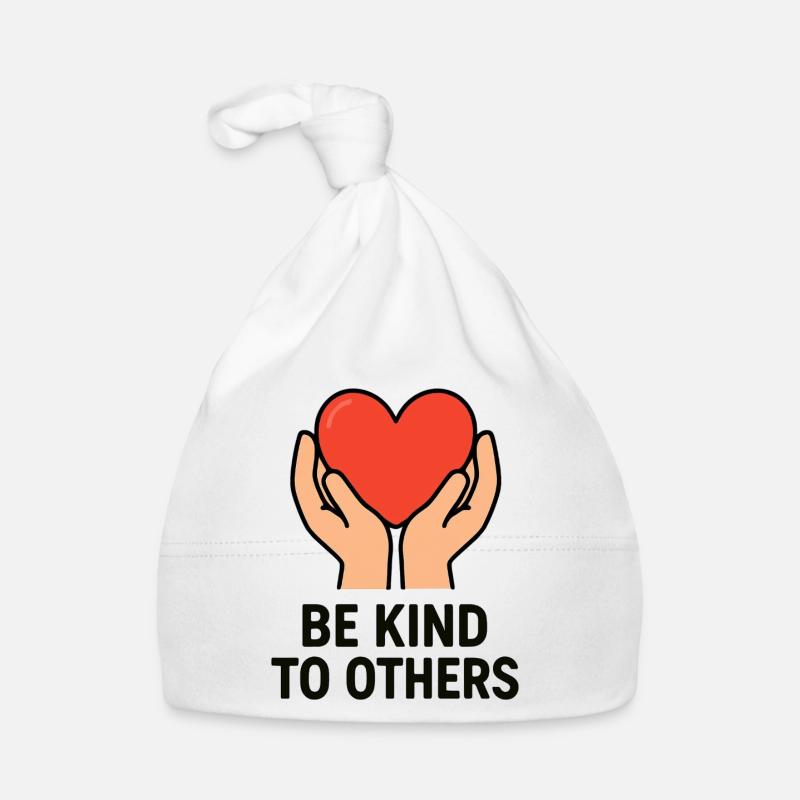 Hände halten Herz der Güte Baby Bio-Mütze