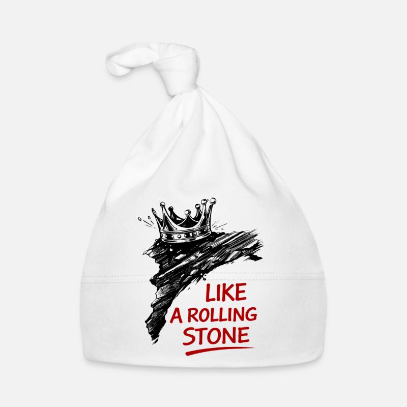 Kronenstein Rock-Print Baby Bio-Mütze