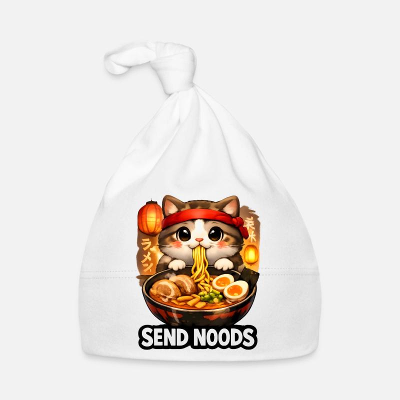 Ramen Cat Send Noods Organic Baby Cap
