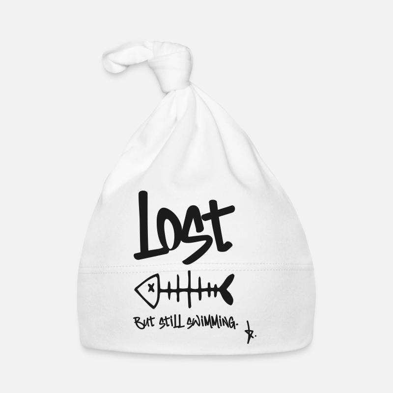 LOST – Mais je nage encore | Conception en arête de poisson Bonnet bio Bébé