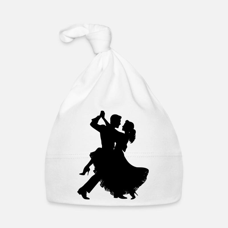 Dancing Couple Silhouette | Elegant dance motif Organic Baby Cap
