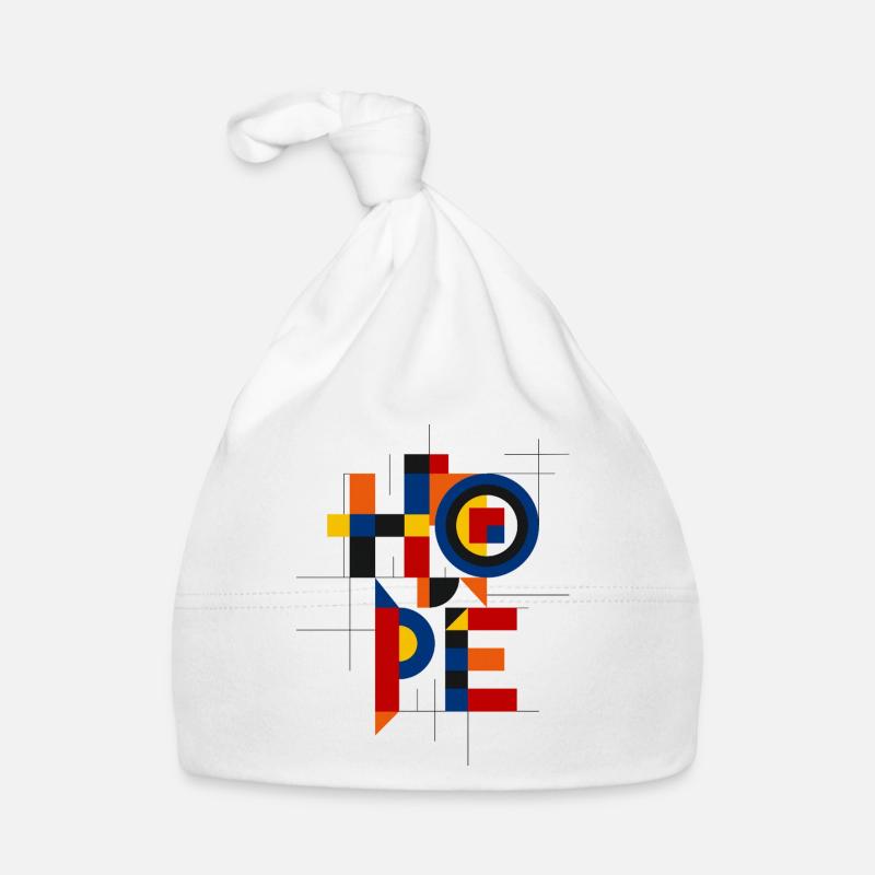 Lettrage géométrique Hope Bonnet bio Bébé