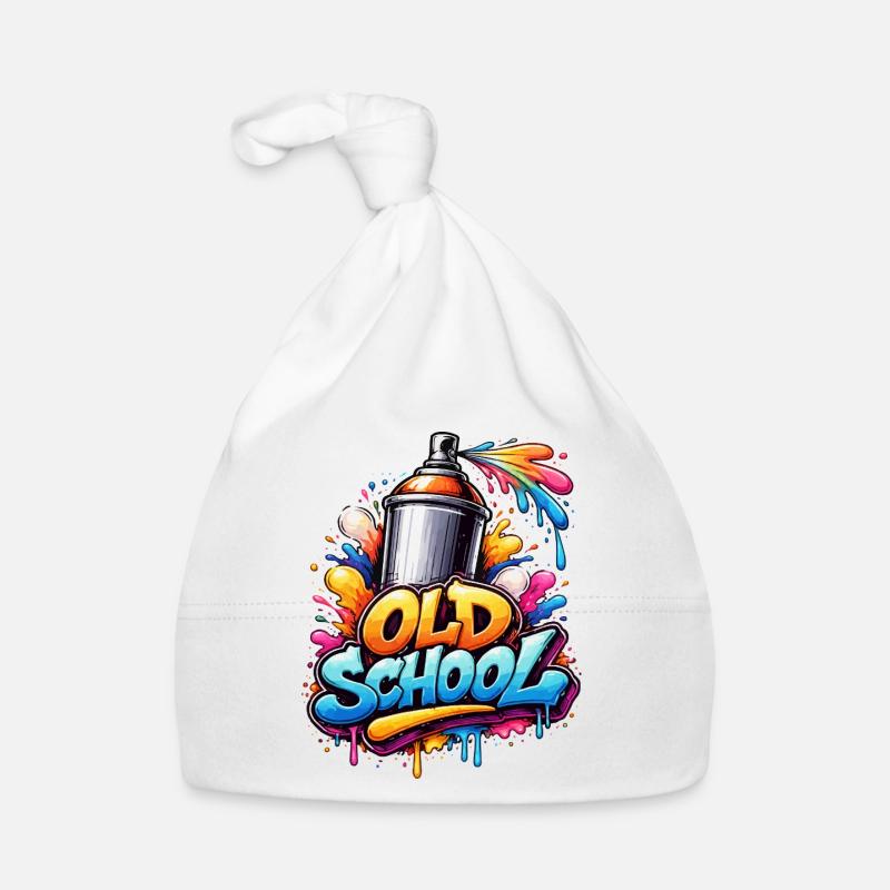 Old School Graffiti Spray Burst Baby Bio-Mütze