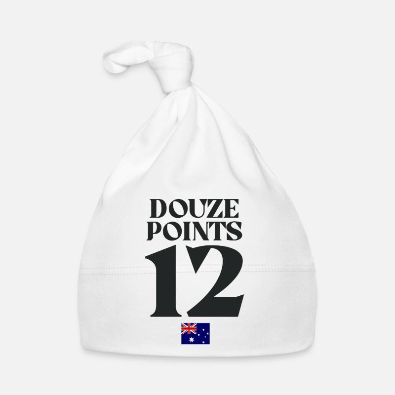 Douze Points Australie Eurovision Bonnet bio Bébé