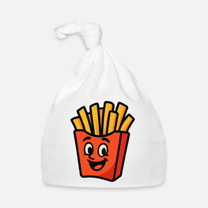 Fröhlicher Pommes-Held Baby Bio-Mütze
