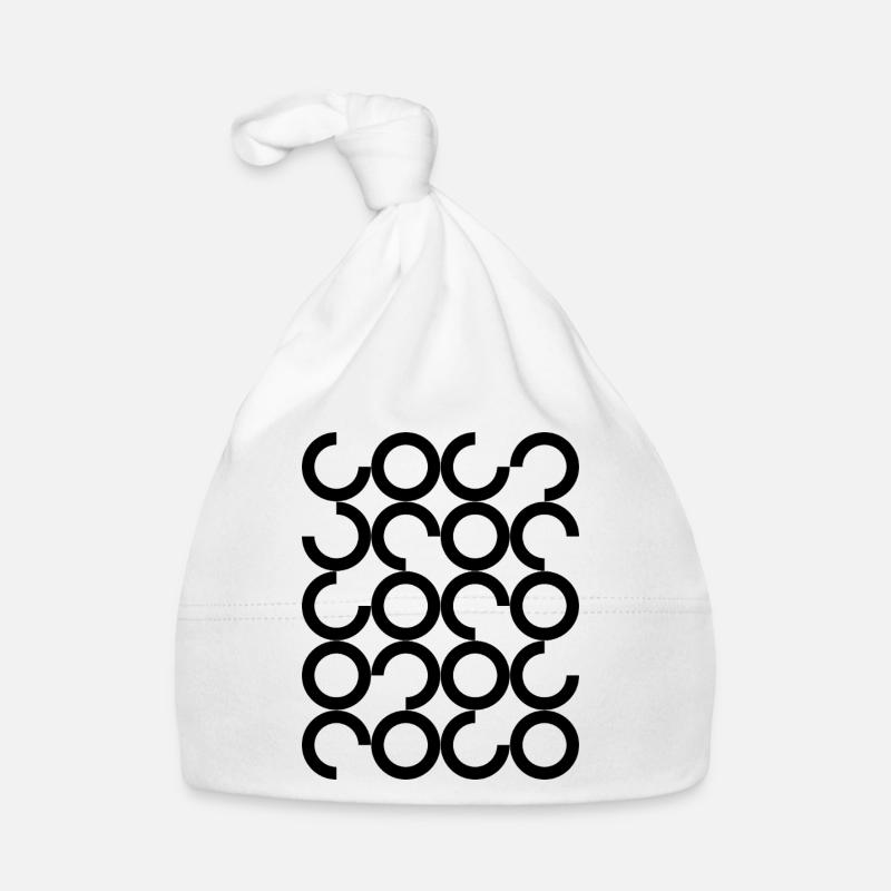 geometric circles pattern  Organic Baby Cap