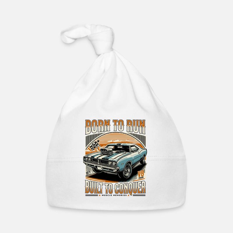 Né pour courir, construit pour conquérir Bonnet bio Bébé