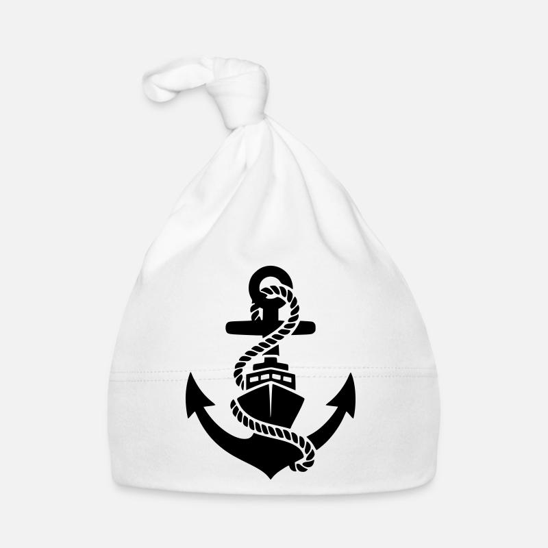 Silhouette maritime à corde d’ancre Bonnet bio Bébé
