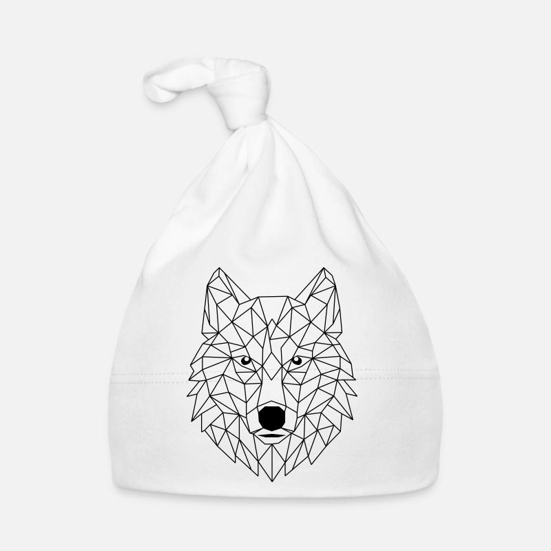 Wolf Polygon Baby Bio-Mütze