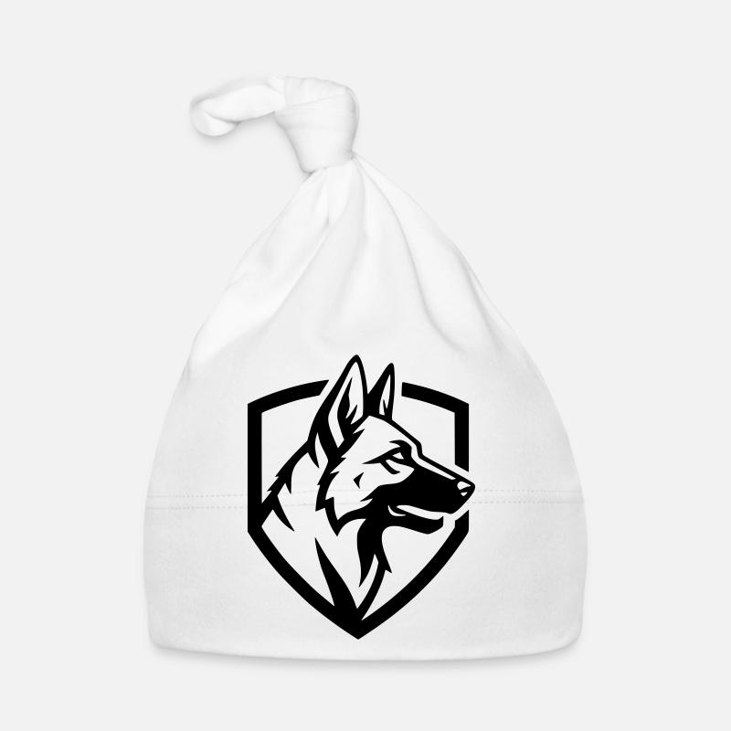 Sécurité du blason du Berger allemand Bonnet bio Bébé