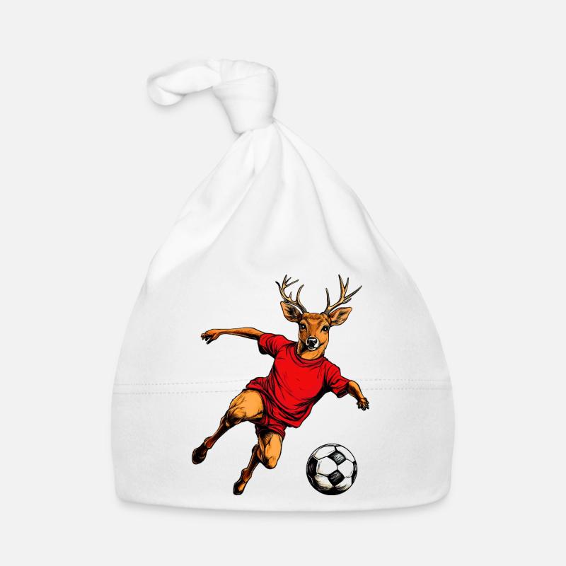 Soccer Hirsch Organic Baby Cap